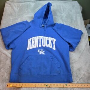 J. America Kentucky Wildcats Hoodie Mens XL Blue Pullover Tackle Twill Logo